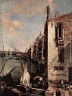 Famous San Paintings - Grand Canal, Looking East from the Campo San Vio (detail)